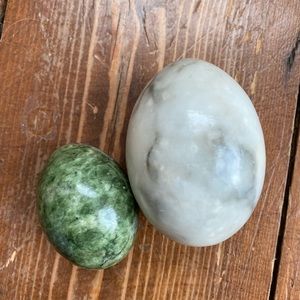 Gemstone Smooth Carved Eggs